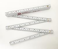 Vista 9 de Regla plegable de carpintero de Perfect Measuring Tape Co. FR-72, construcción ligera de compuesto (regla plegable de yarda) con fracciones