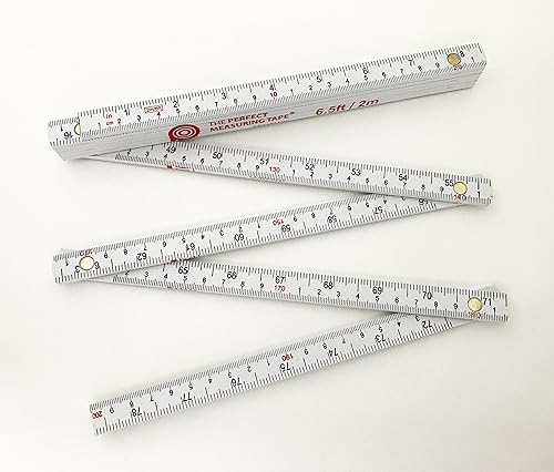 Miniatura 9 de Perfect Measuring Tape Co. FR-72 Carpenter's Folding Ruler - Regla de construcción de compuesto ligero (palo plegable) con fracciones de pulgadas de