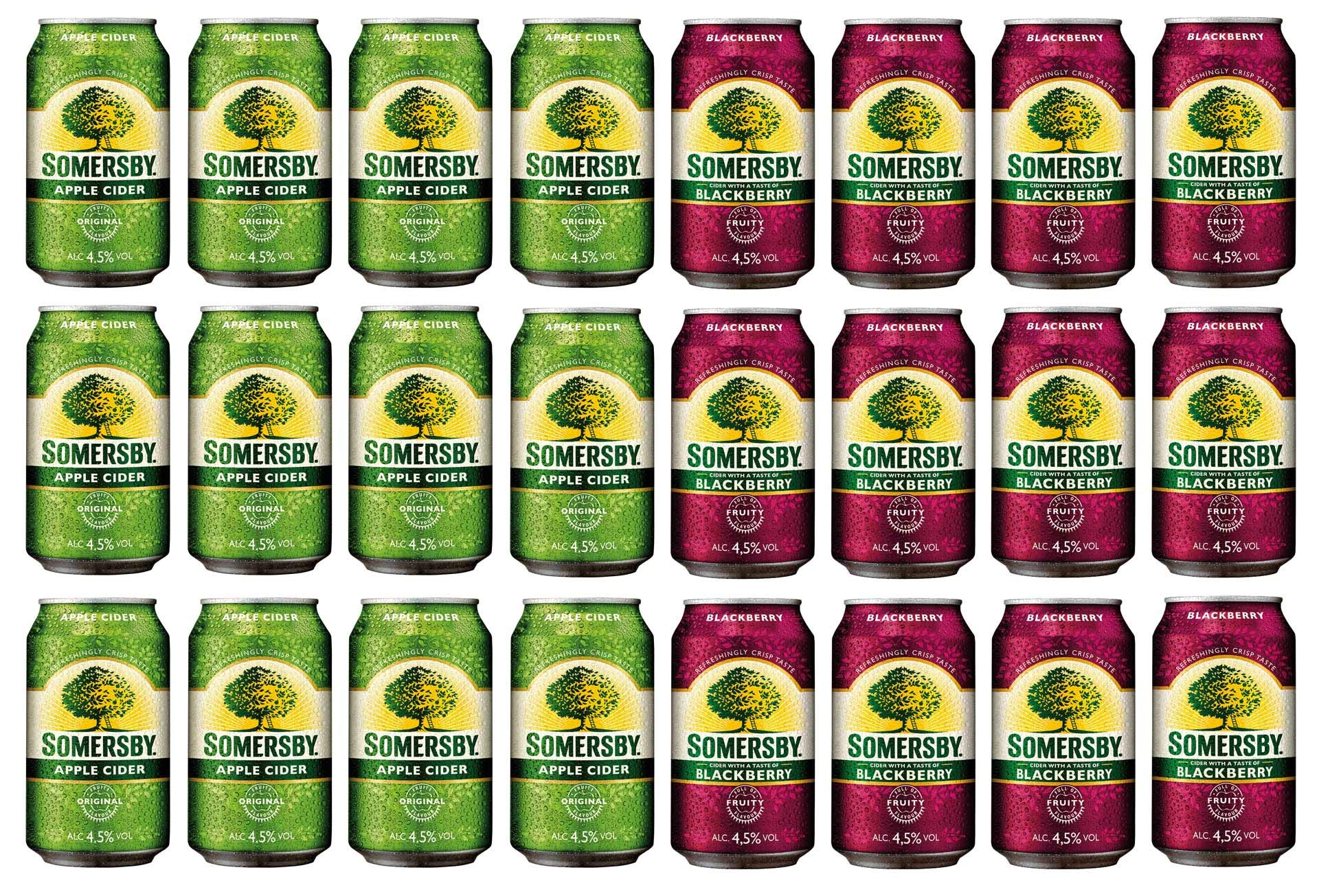 Somersby Cider Probier-Set 4,5% 24x0,33l