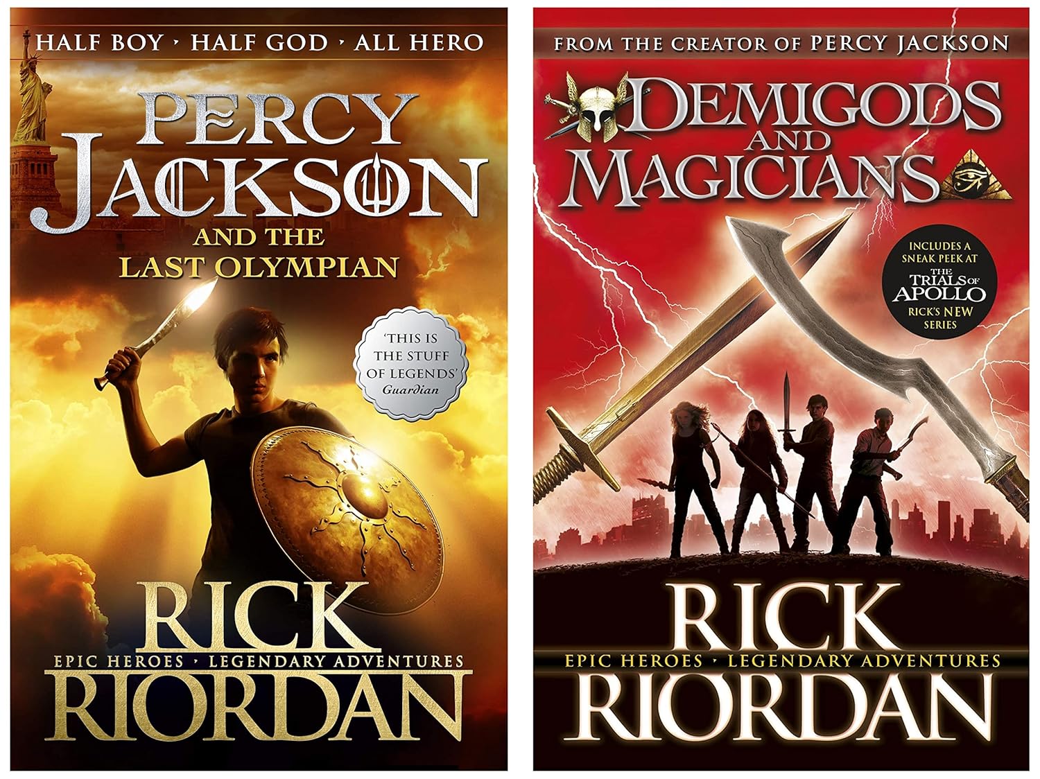 Percy Jackson and the Last Olympian (Book 5) & Demigods and Magicians