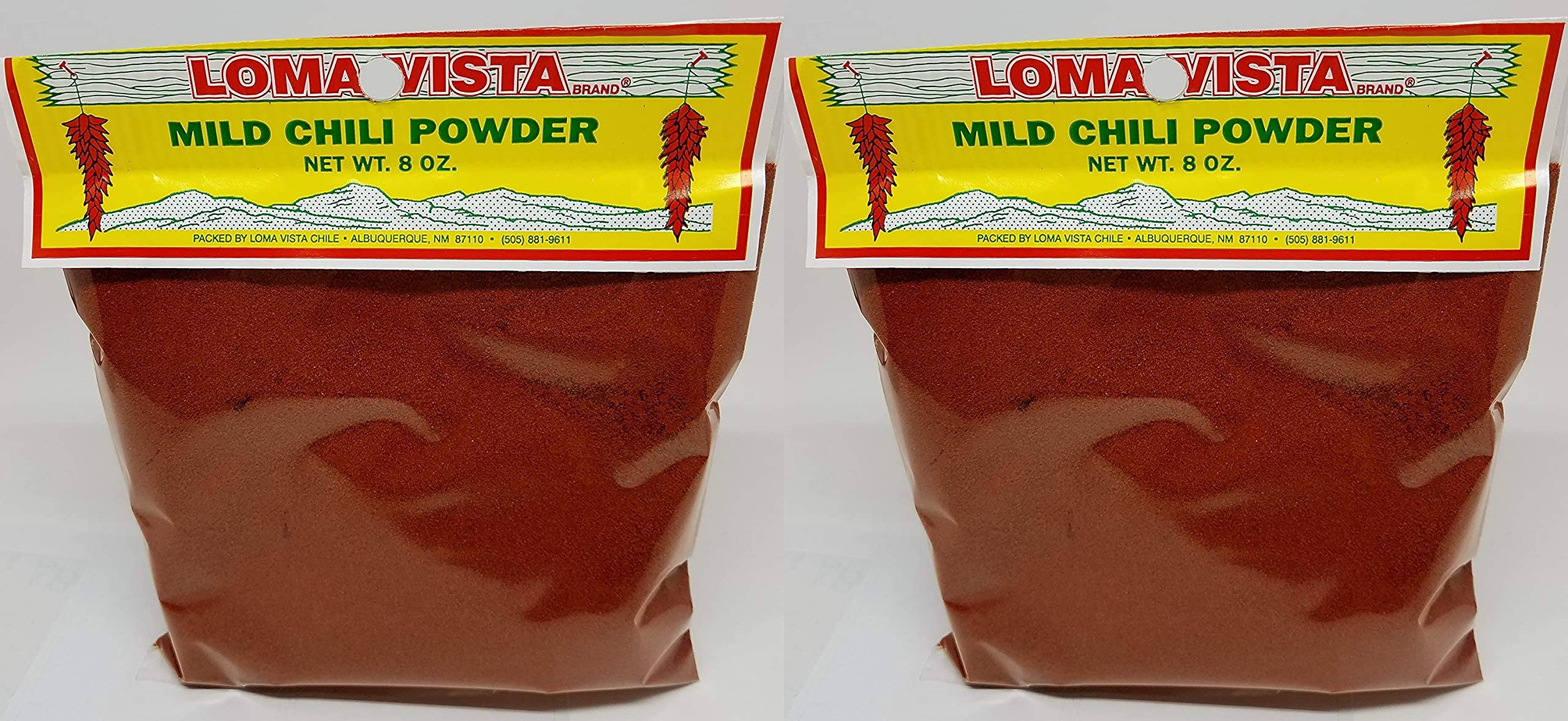 Loma Vista Mild Red Chili Powder, 8 Ounces (Pack of Two, 1 Pound Total) Y