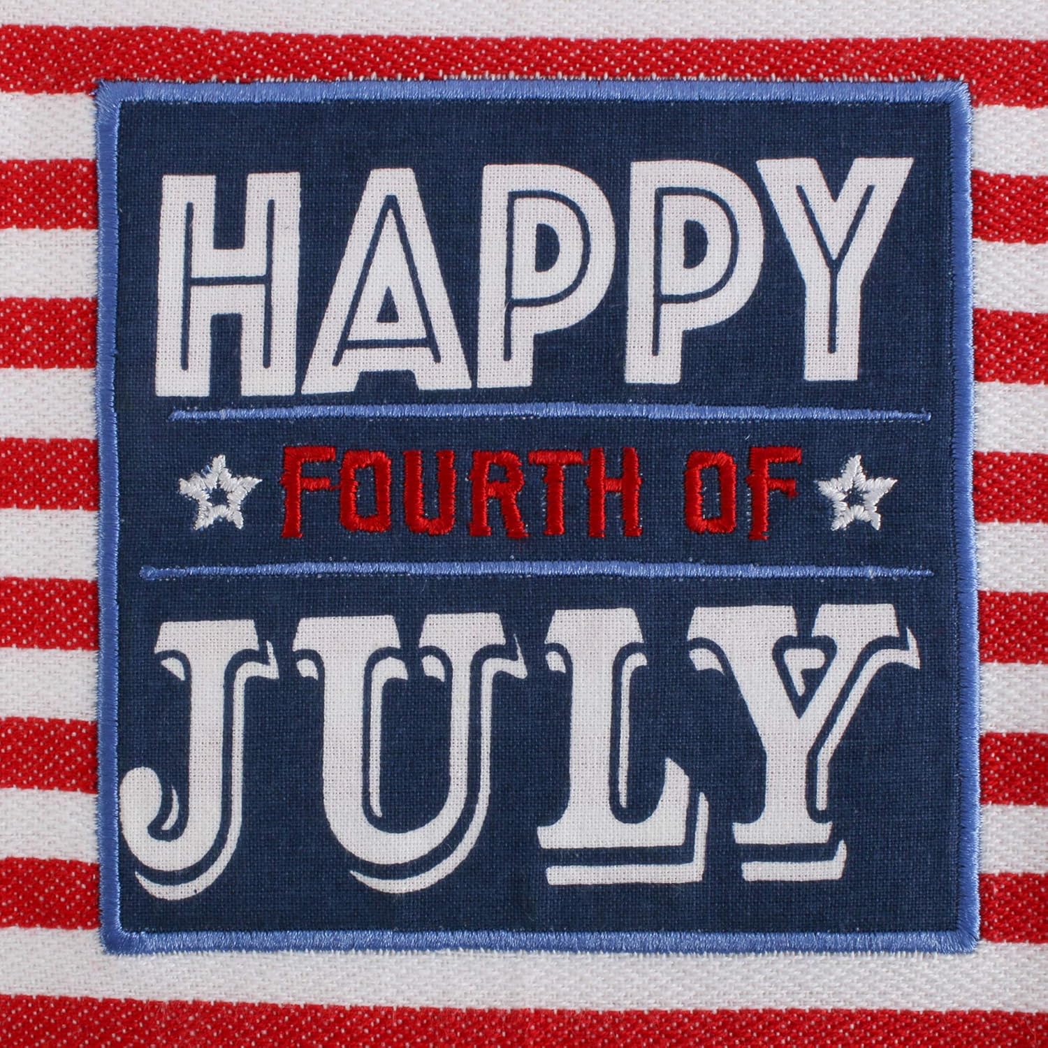 DII Patriotic Dish Towel Set 18x28, Decorative Kitchen Towels, Red White & Boom, 3 Count