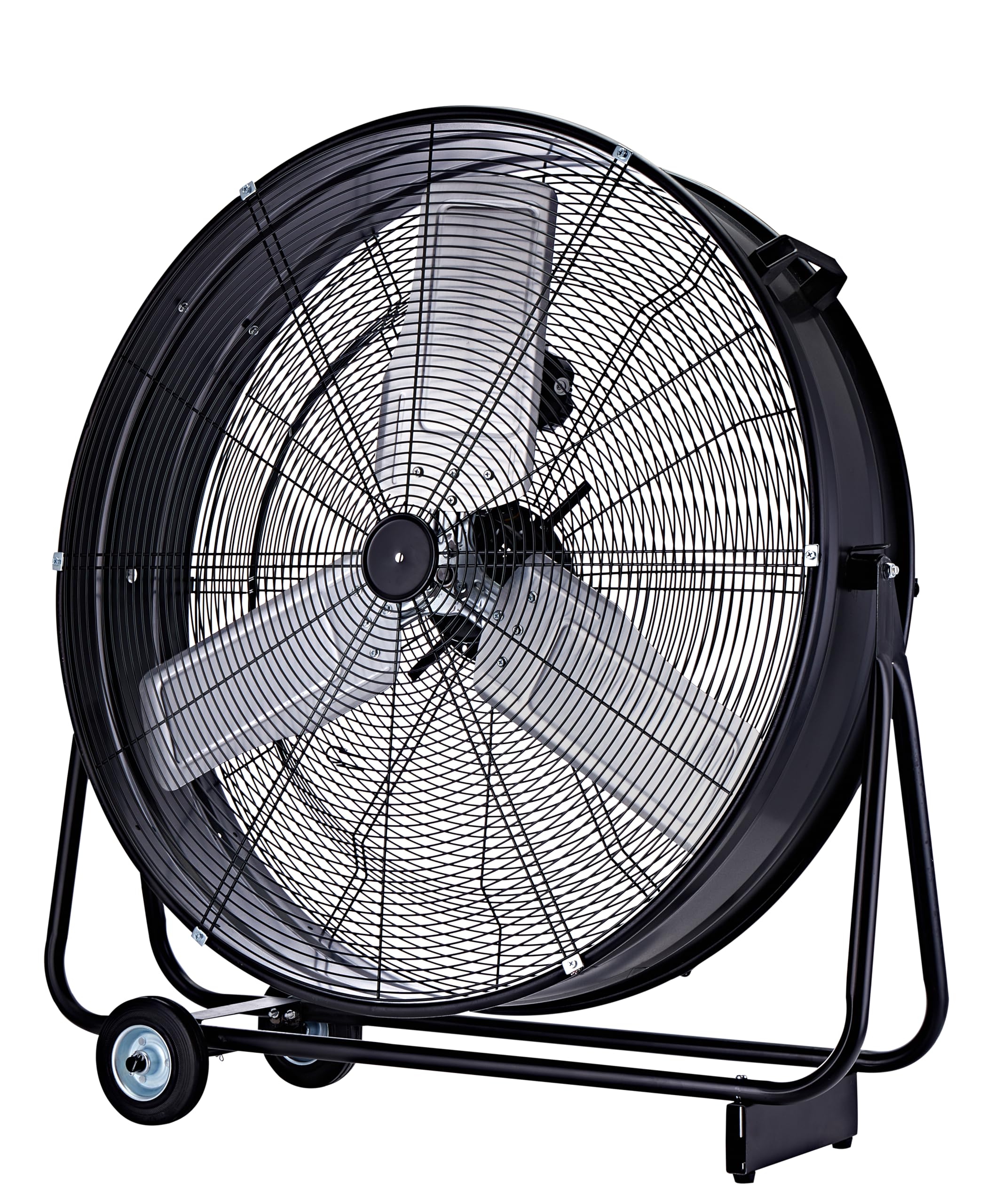 Be Cool Macchina eolica industriale 75 cm BCIWM75 cm – Ventilatore a tamburo guidabile, Ø 75 cm (30"), 300 Watt, motore in rame, 2 velocità, pale rotore in alluminio, griglia di protezione per