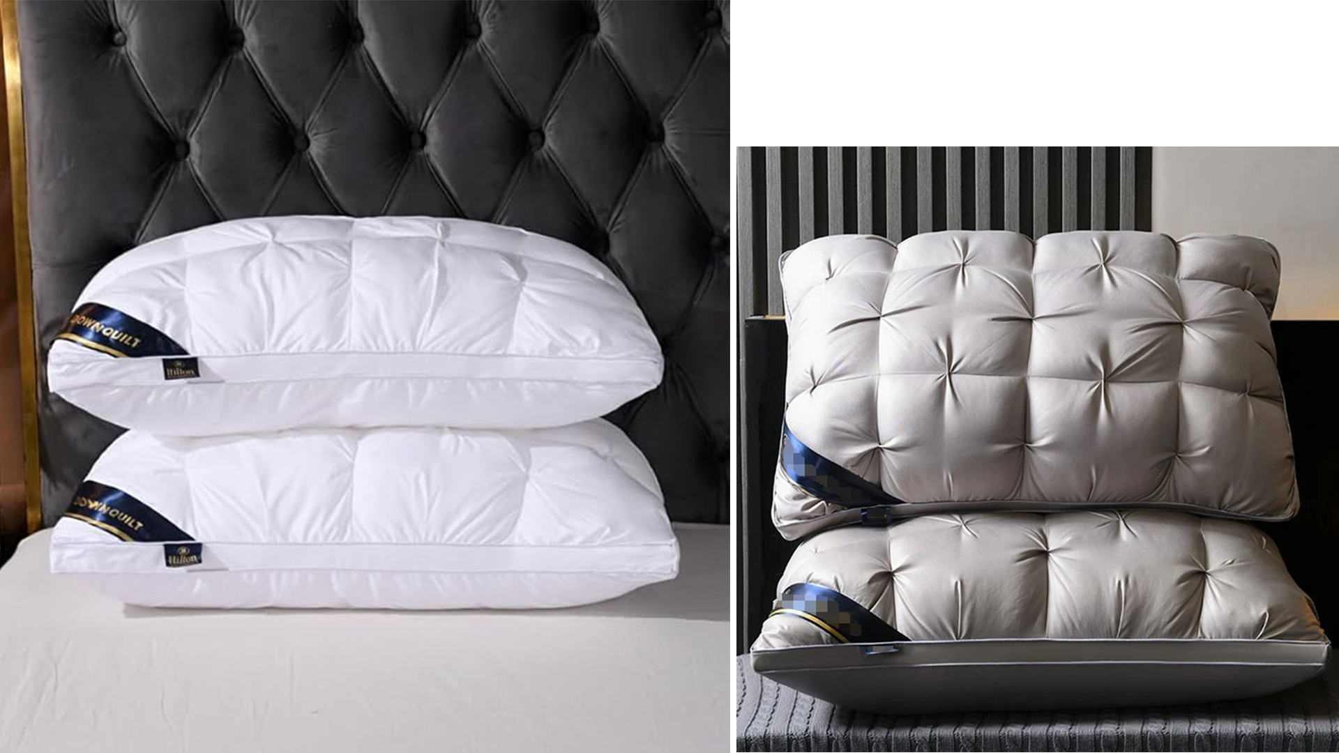 Set 2 Almohadas de Pluma Sintética Tamaño Queen miniatura 7