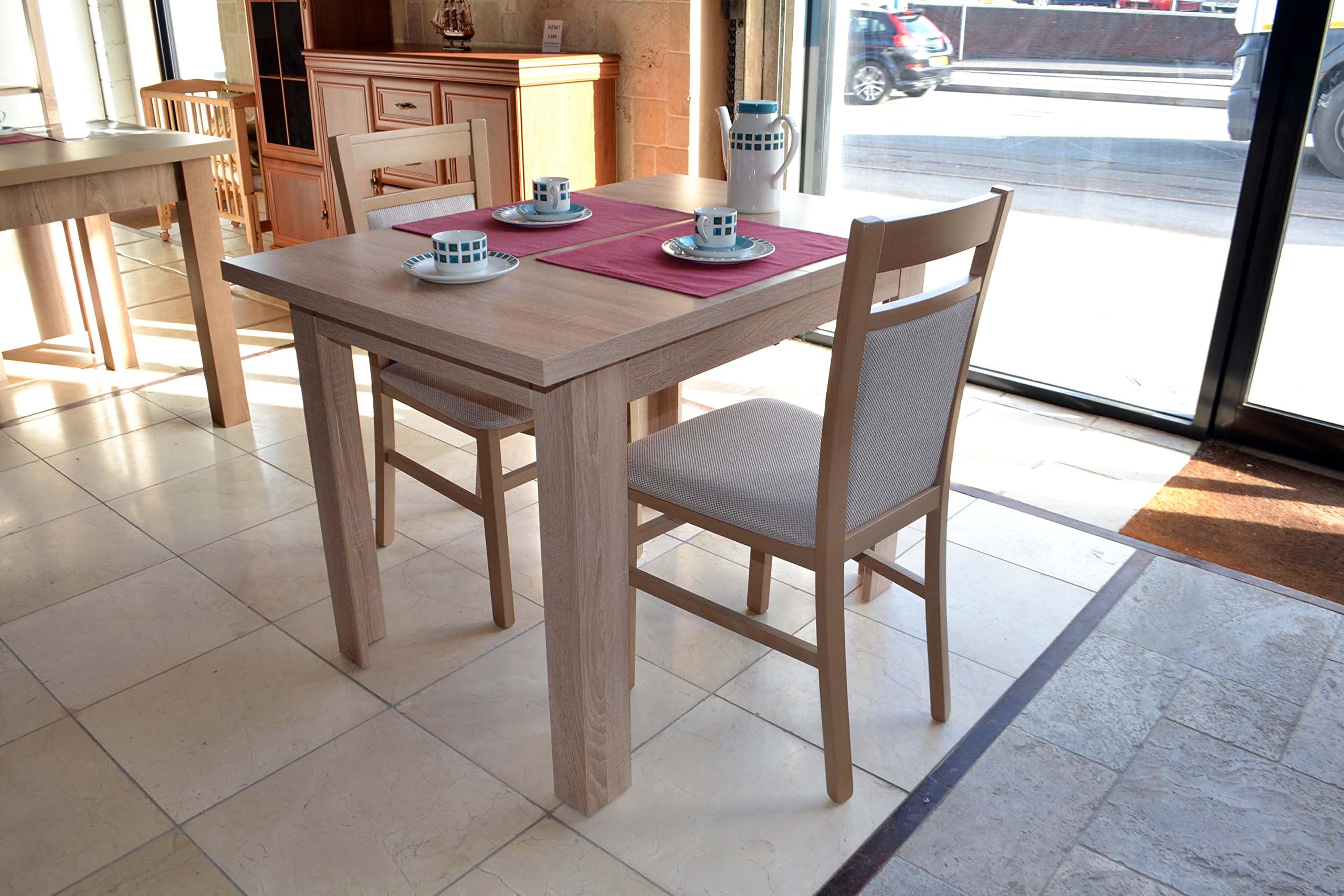 Heze Ltd Extending dining table, rooms and kitchens (110-150cm/75cm) oak sonoma