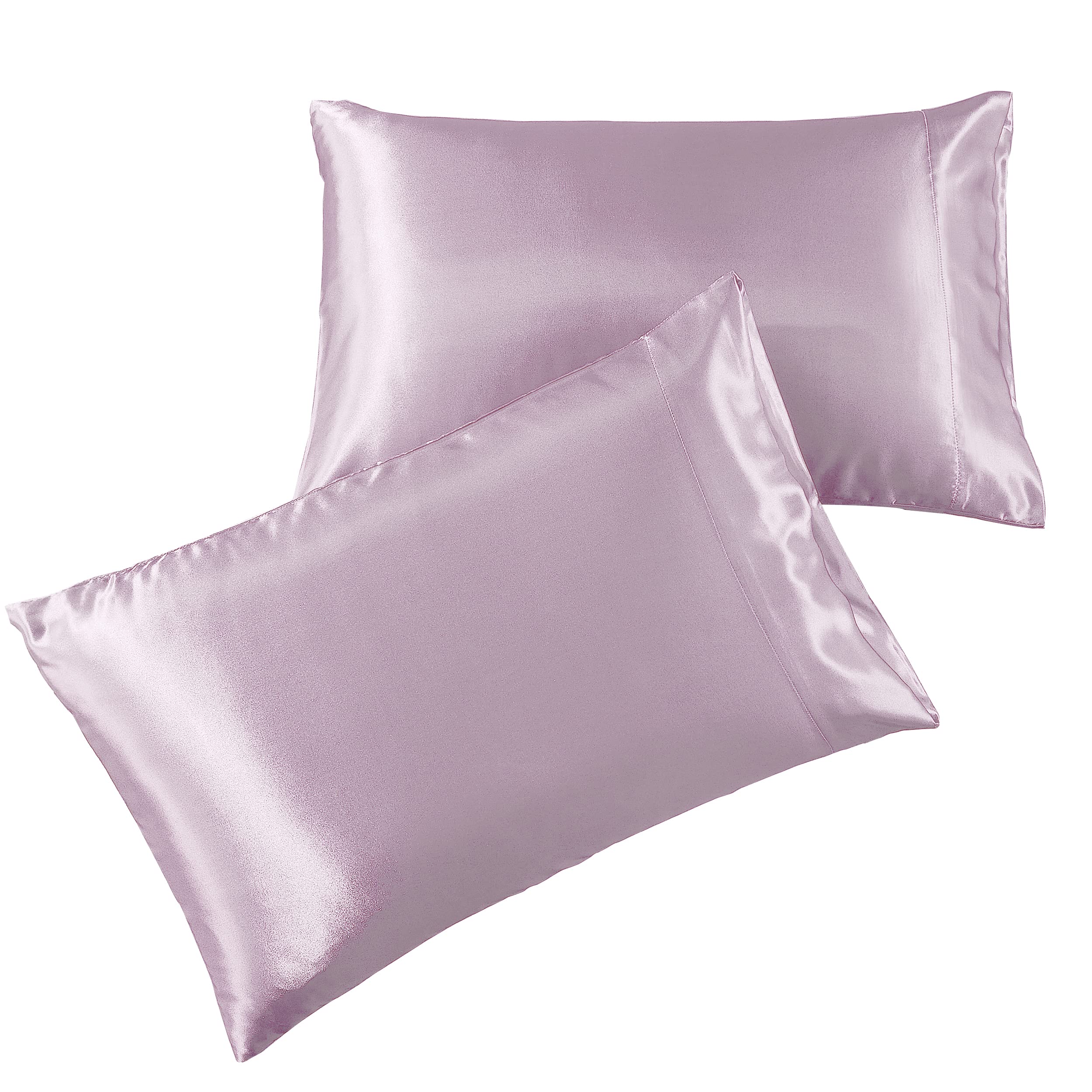 Satin Pillowcase 2 Pack King Size (20x40, Lavender