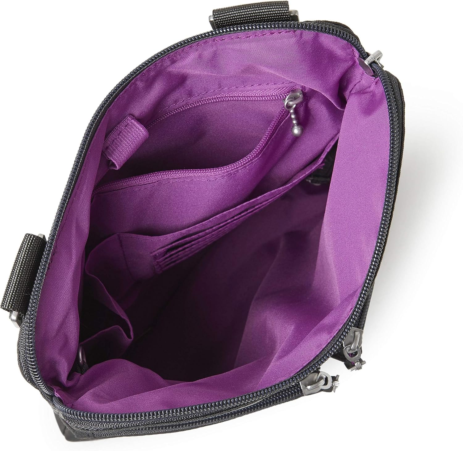 Baggallini Horizon Crossbody Bags for Women 10x10.5 Lightweight Water-Resistant Nylon RFID Purse Handbag w/Wristlet Included - Image 4