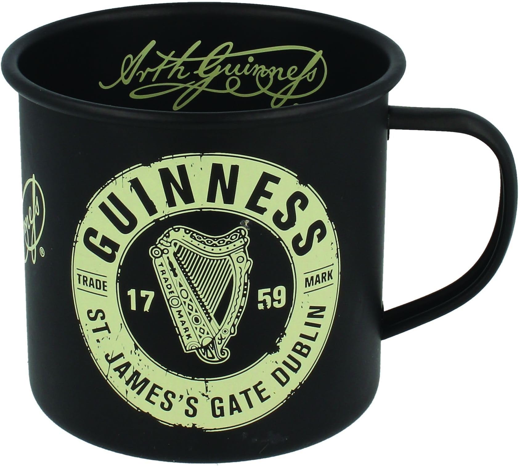 Shamrock Gift Company - Guinness - Black Label Enamel Mug