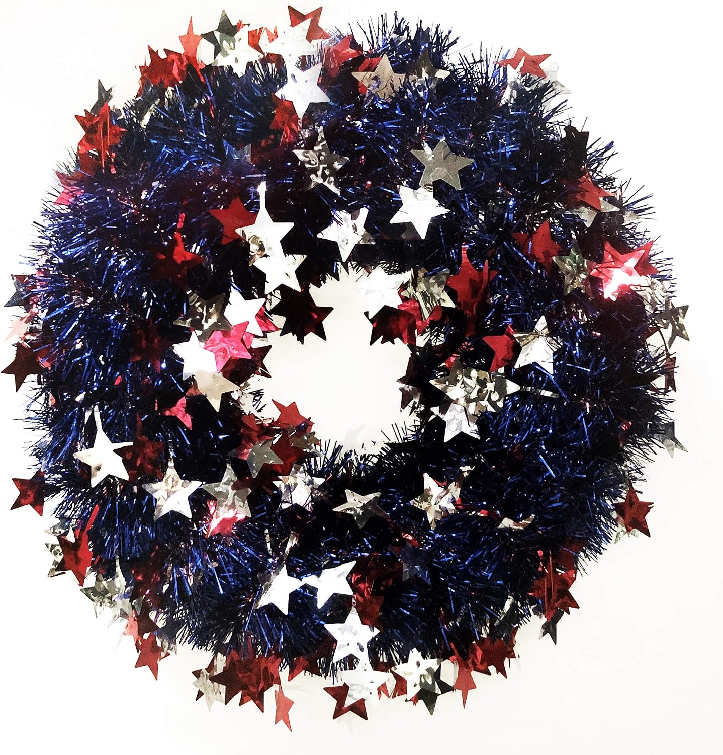 Brite Star 16 in Patriotic Round Wreath, Star Diecut