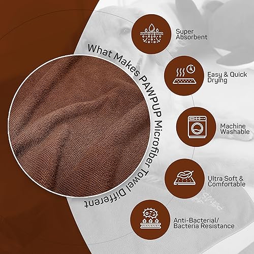 Miniatura 2 de Toalla para perros súper absorbente, de secado rápido, toalla de microfibra súper suave para perros, gatos y otras mascotas (55 x 28 pulgadas,