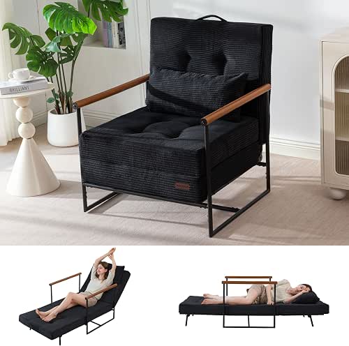 MAXYOYO Chair Bed, Adjustable Sleeper Chair, Single Sofa Bed with
