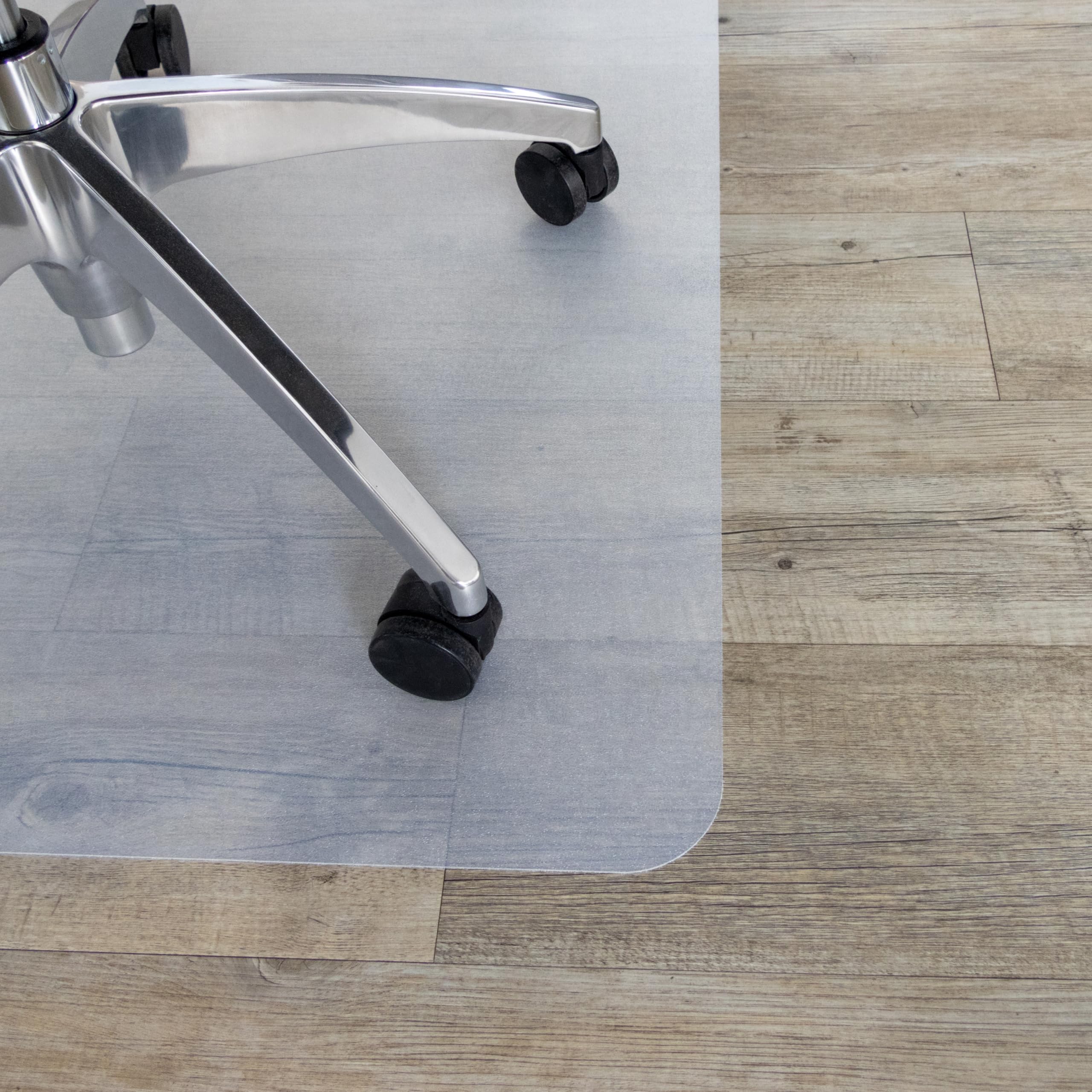 hjh OFFICE Fortiflex - Tappetino protettivo per pavimento, 150 x 116 cm, trasparente, antigraffio e antiscivolo, per pavimenti duri come laminato, parquet e piastrelle