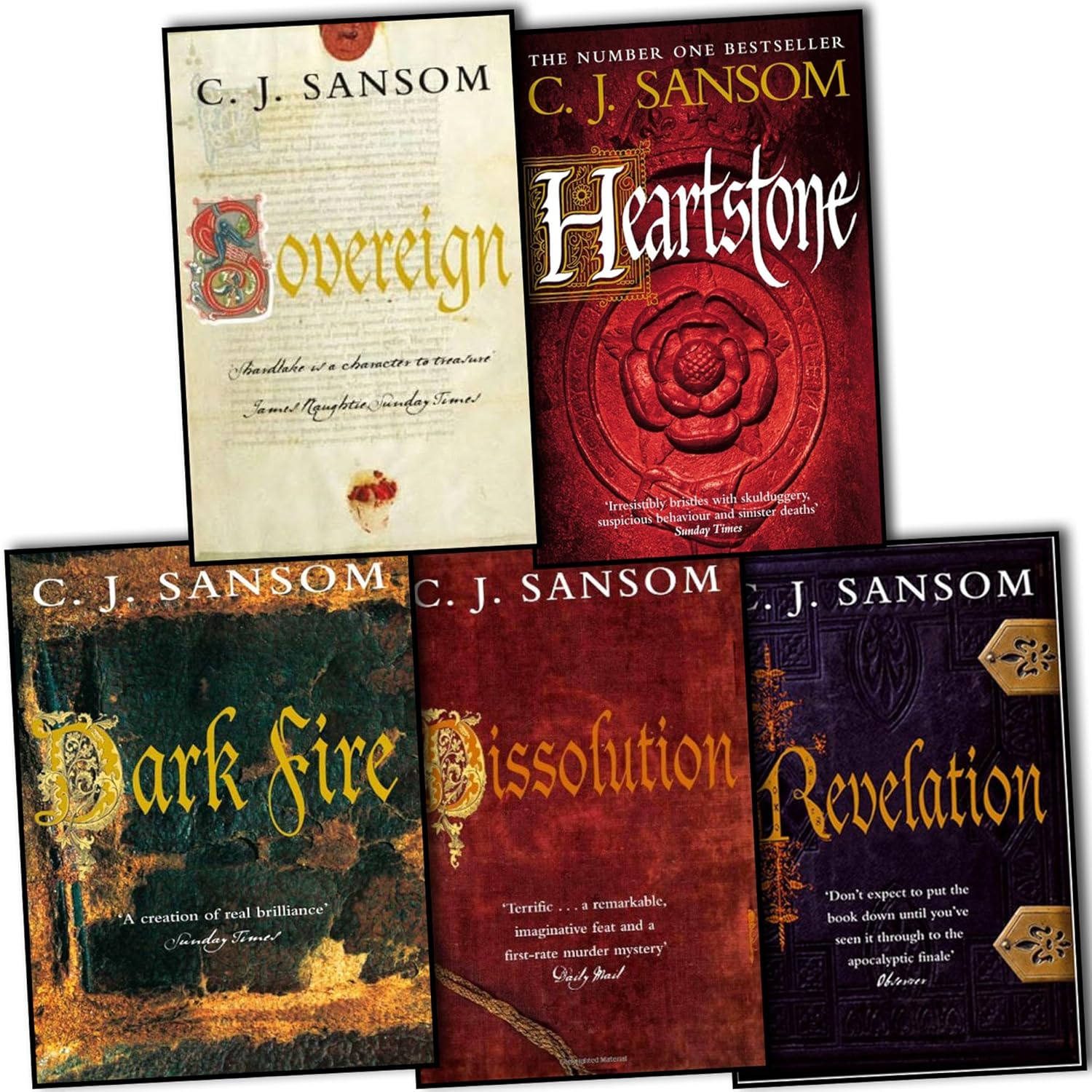 C. J. Sansom 5 Books Collection Set Heartstone C.J. Sansom Books