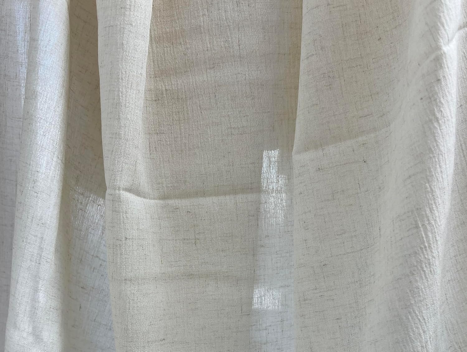Linen Rayon Blend Fabric by The Linen Lab – Lightweight, Soft, 42"~43" Wide, Pre-Washed Material for Sewing, Clothing, Crafts & DIY (3 Yard pre Cut, Oatmeal with Natural Wrinkle Effect)