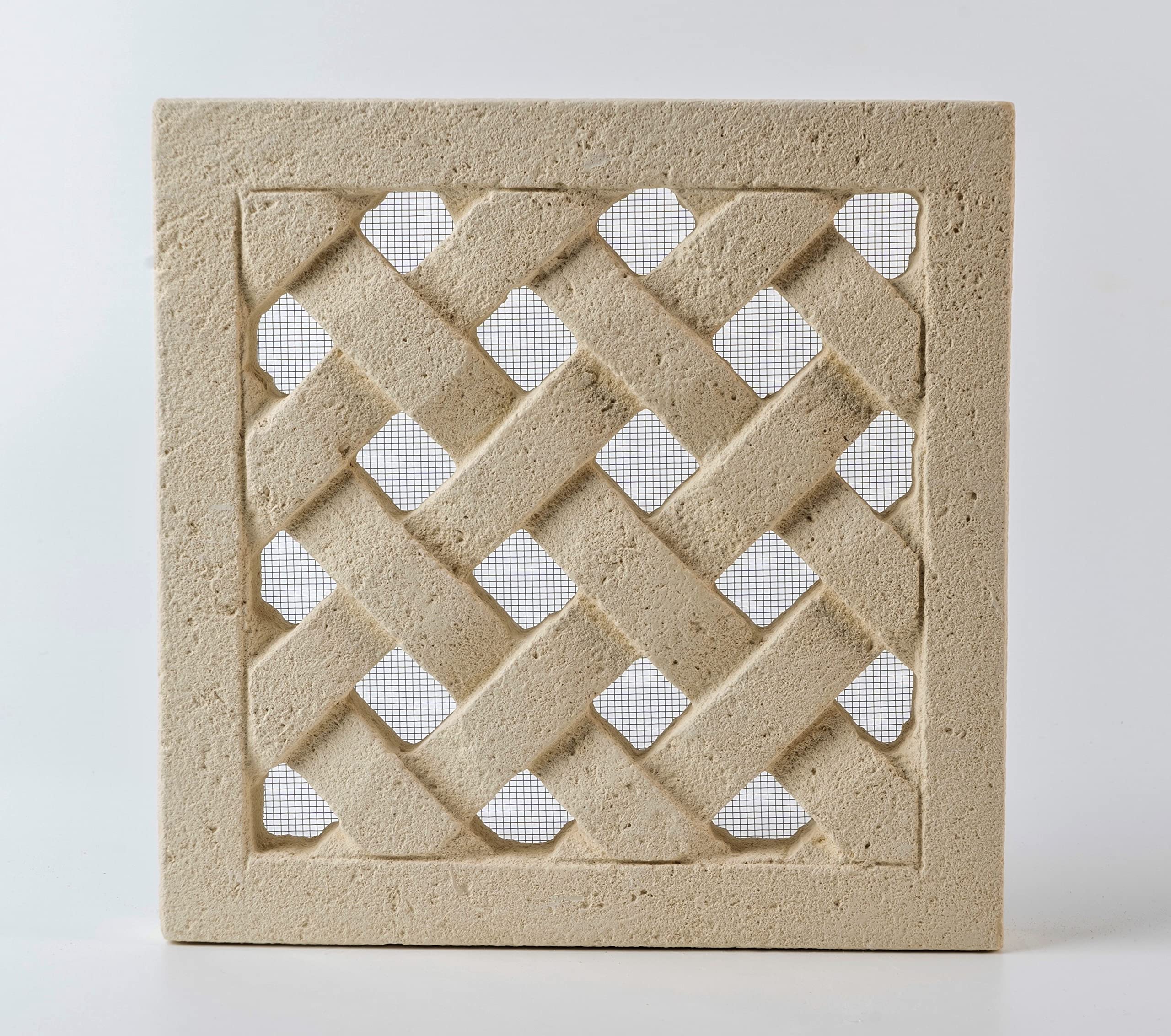 Ventilation and Ventilation Grille Square in Matera Stone - Image 2
