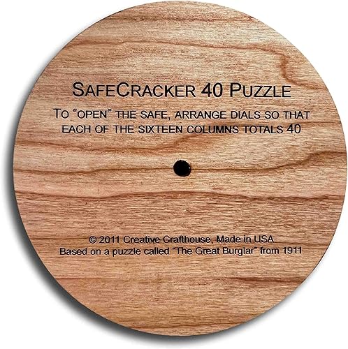 Miniatura 9 de Creative Crafthouse Safecracker 40 - Laser Engraved Math Puzzle for Teens - Handmade in the USA