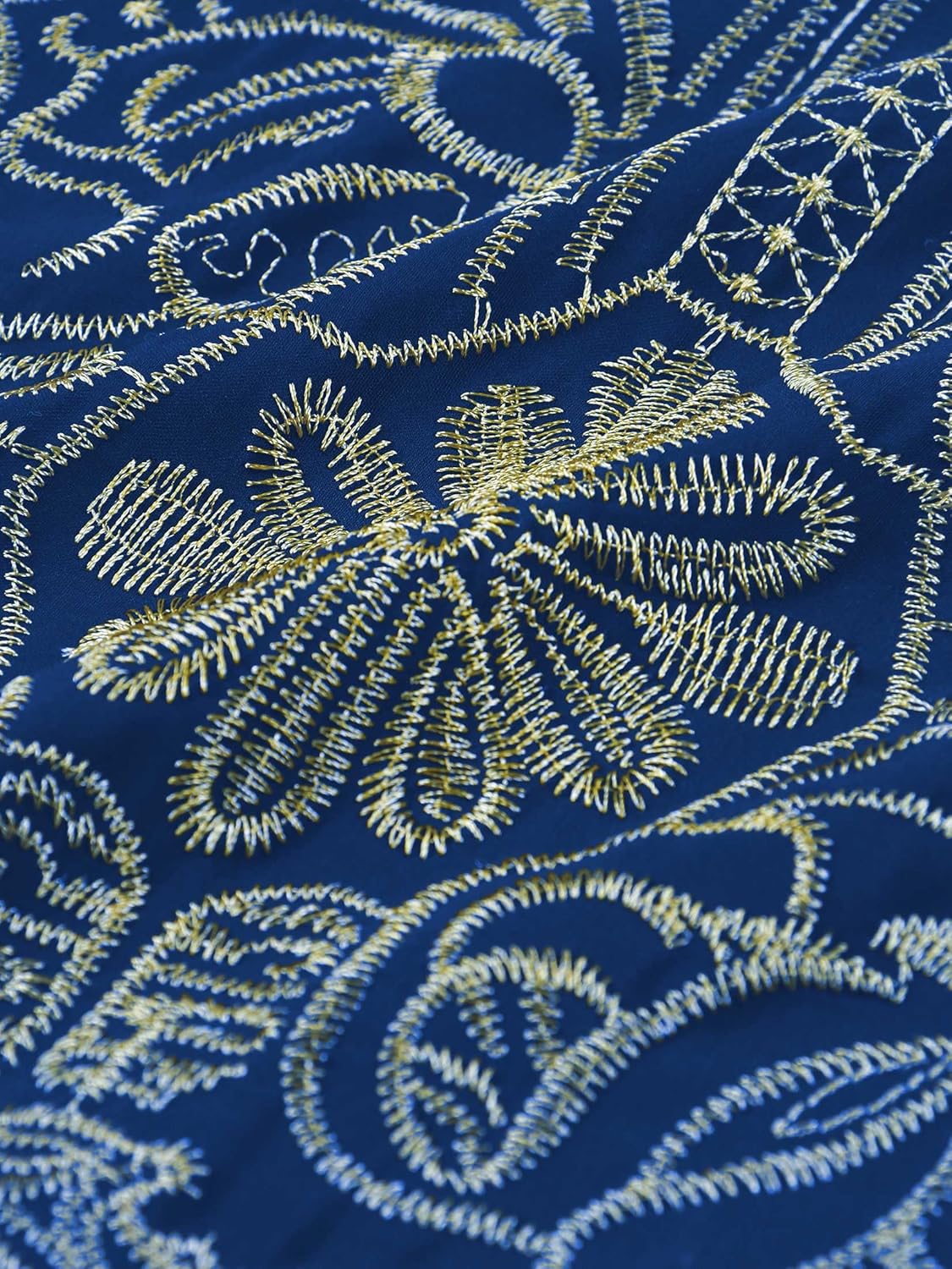 EDOLYNSA Moroccan Kaftan Dresses for Women Plus Size Caftans Loungewear Embroidered Beach Kaftan Cover up mumu House Dress - Image 7