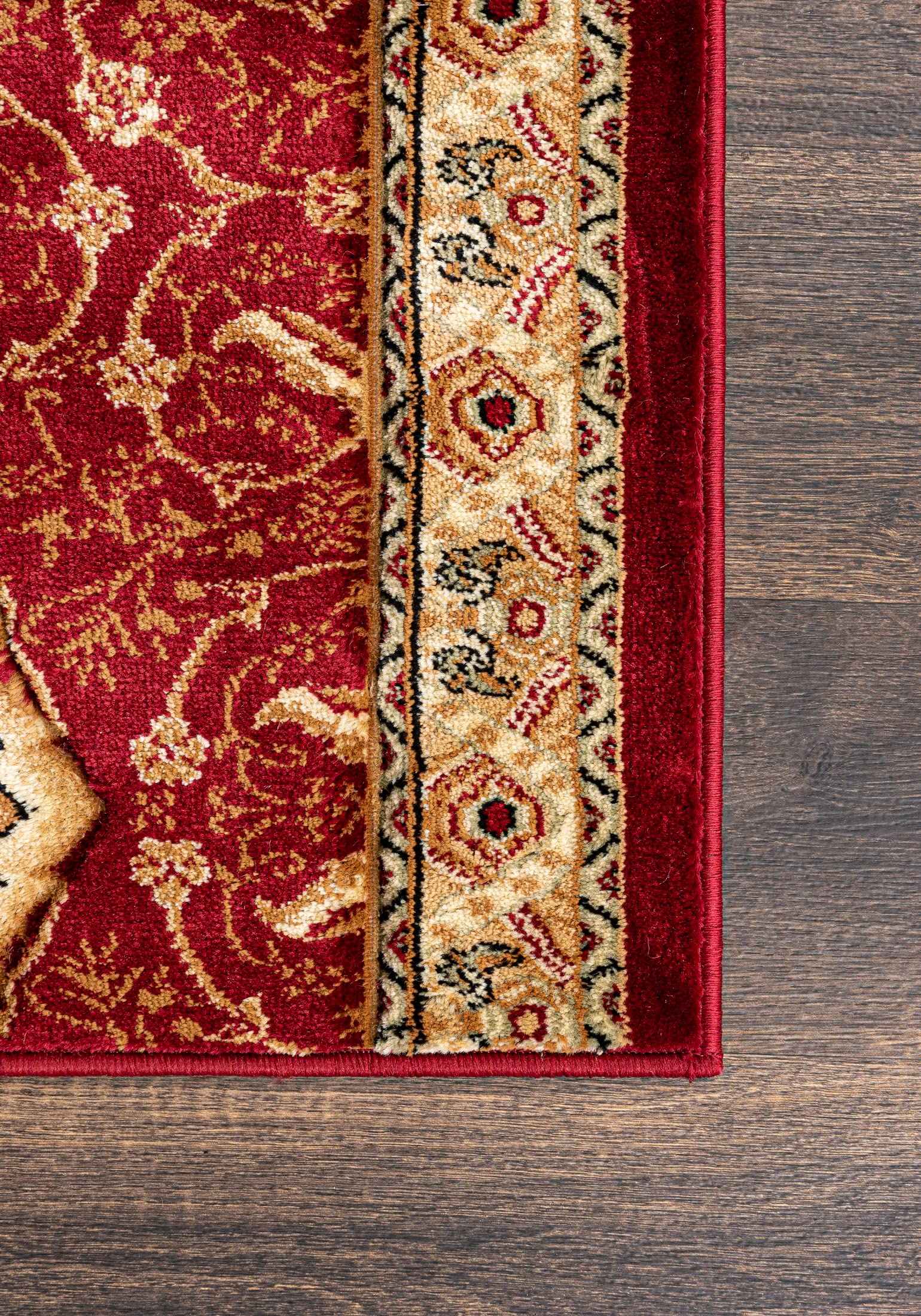 Mazovia Tappeto per Corridoio - Passatoia Corridoio Orientale - Tapis Salon, Chambre, Cuisine e Corridoio - Certifié Oeko-Tex - Tapis de Couloir au Metre - Rosso - 60x325 cm