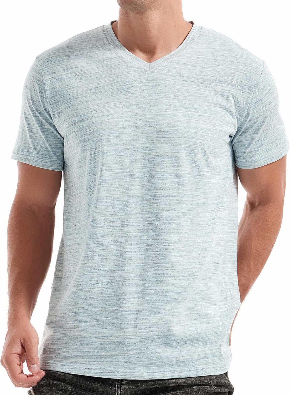 RONOMO Men's Fashion V-Neck T-Shirt Casual