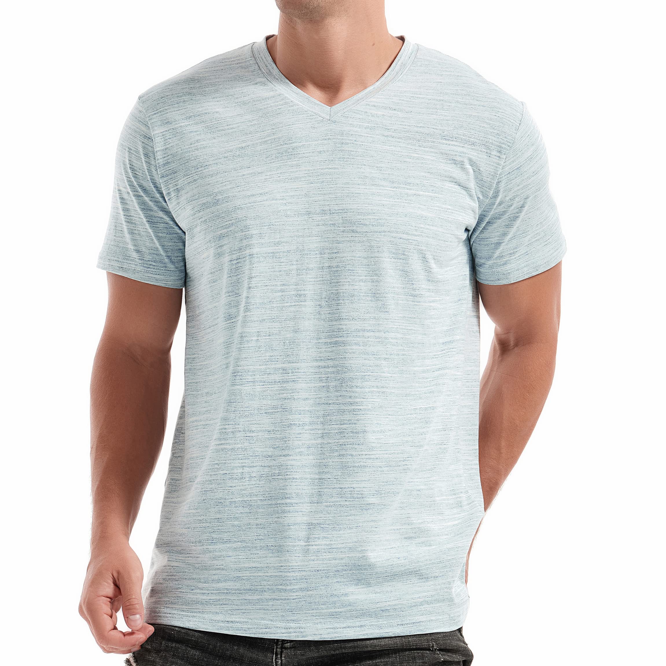 RONOMO Men's Fashion V-Neck T-Shirt Casual