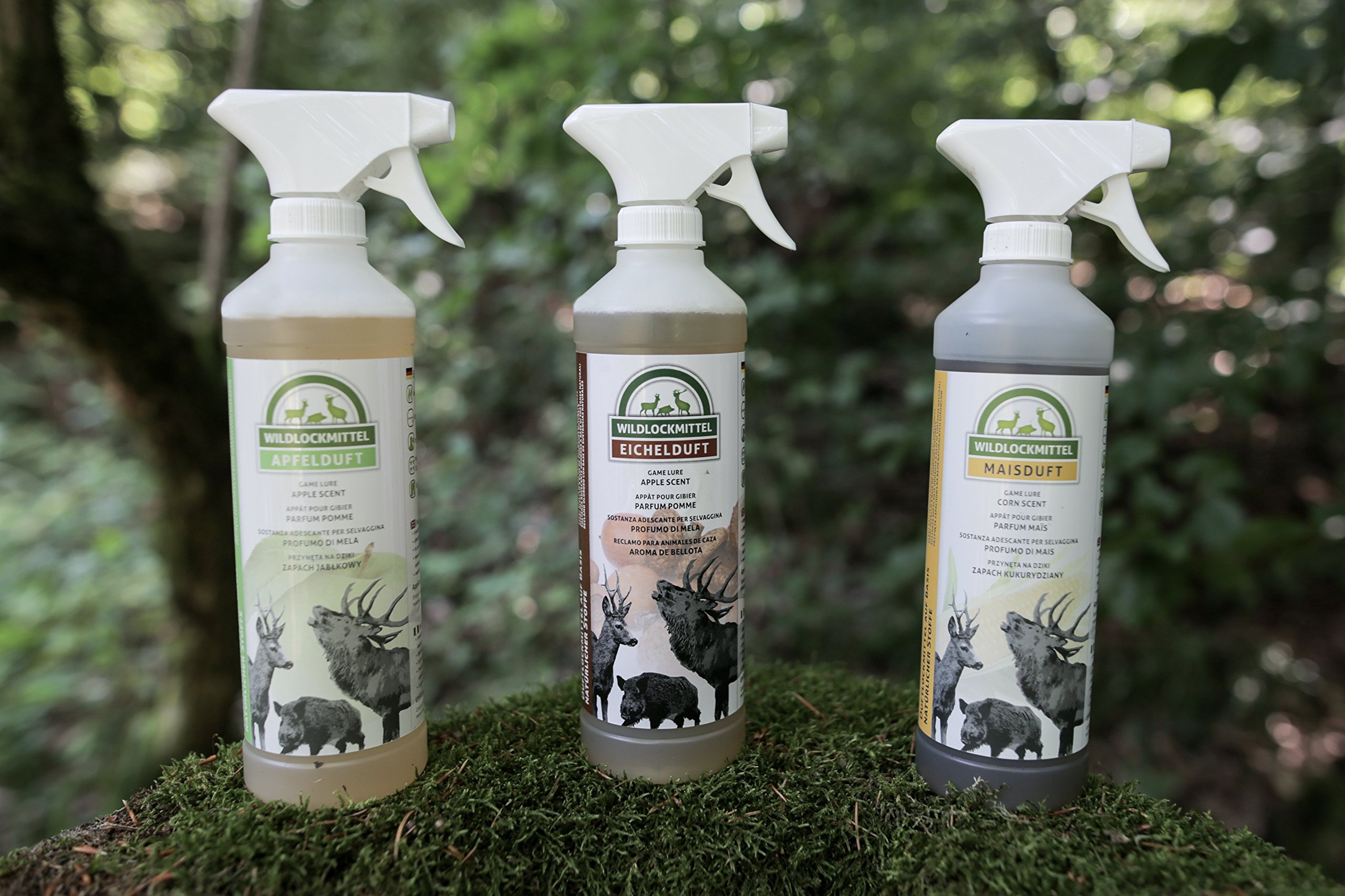 EUROHUNT Riccio profumato Mela 500 ml, per selvaggina Rossa e Cervo, Adatto per la Caccia o l'osservazione degli Animali