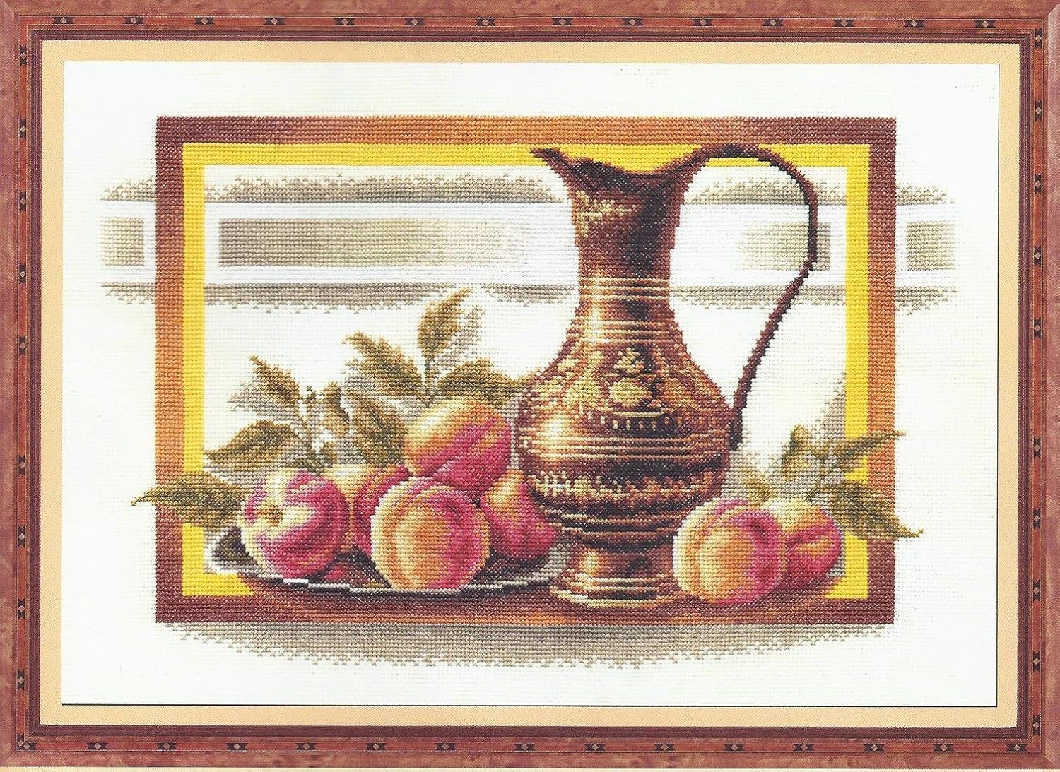 Panna Counted Cross Stitch kit Still Life with Peaches 38x24.5cm