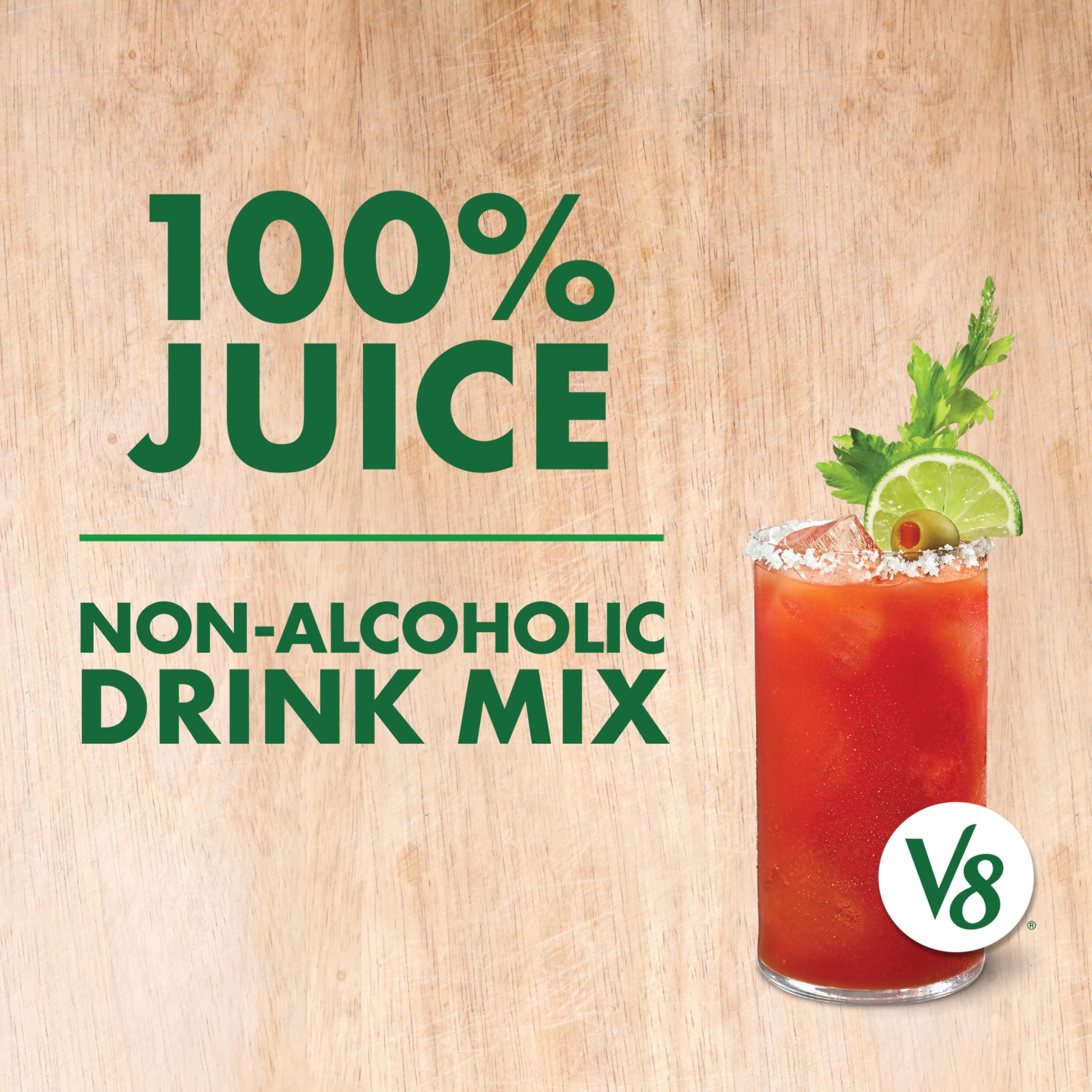 V8 Bloody Mary Mix, jugo de verduras para cócteles, botella 46 oz