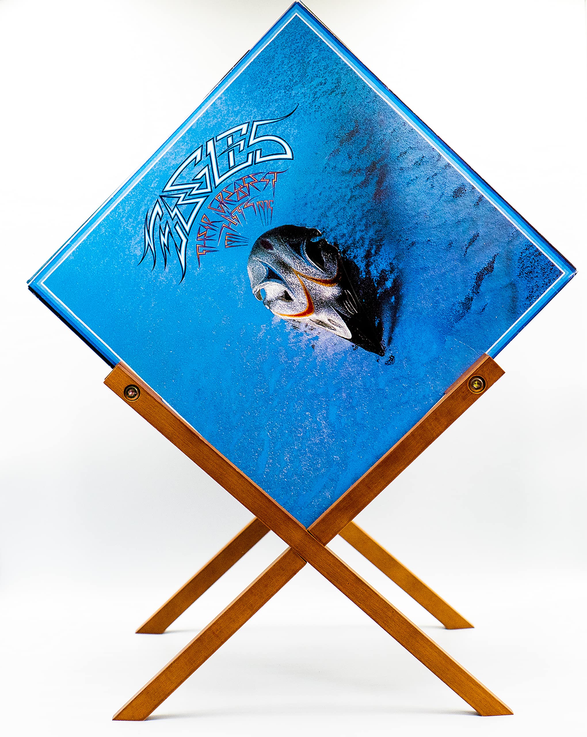 The Happy Human Co Vinyl Record Holder Stand Elevated Vinyl Record