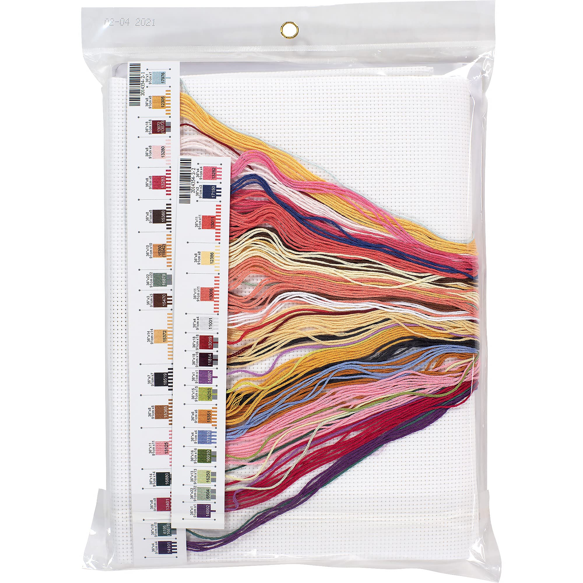 Dimensions Zählmusterpackung – Kreuzstich-Set Auf Kunststoff-Leinwand, Braun, Inkl. Garn & Nadel
