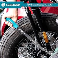 LIBRATON 38 cm Csavarkulcs Hosszabbító, Erőátviteli Kulcsbővítés Autójavításhoz és Szereléshez, Csúszásmentes Fogantyúval 7