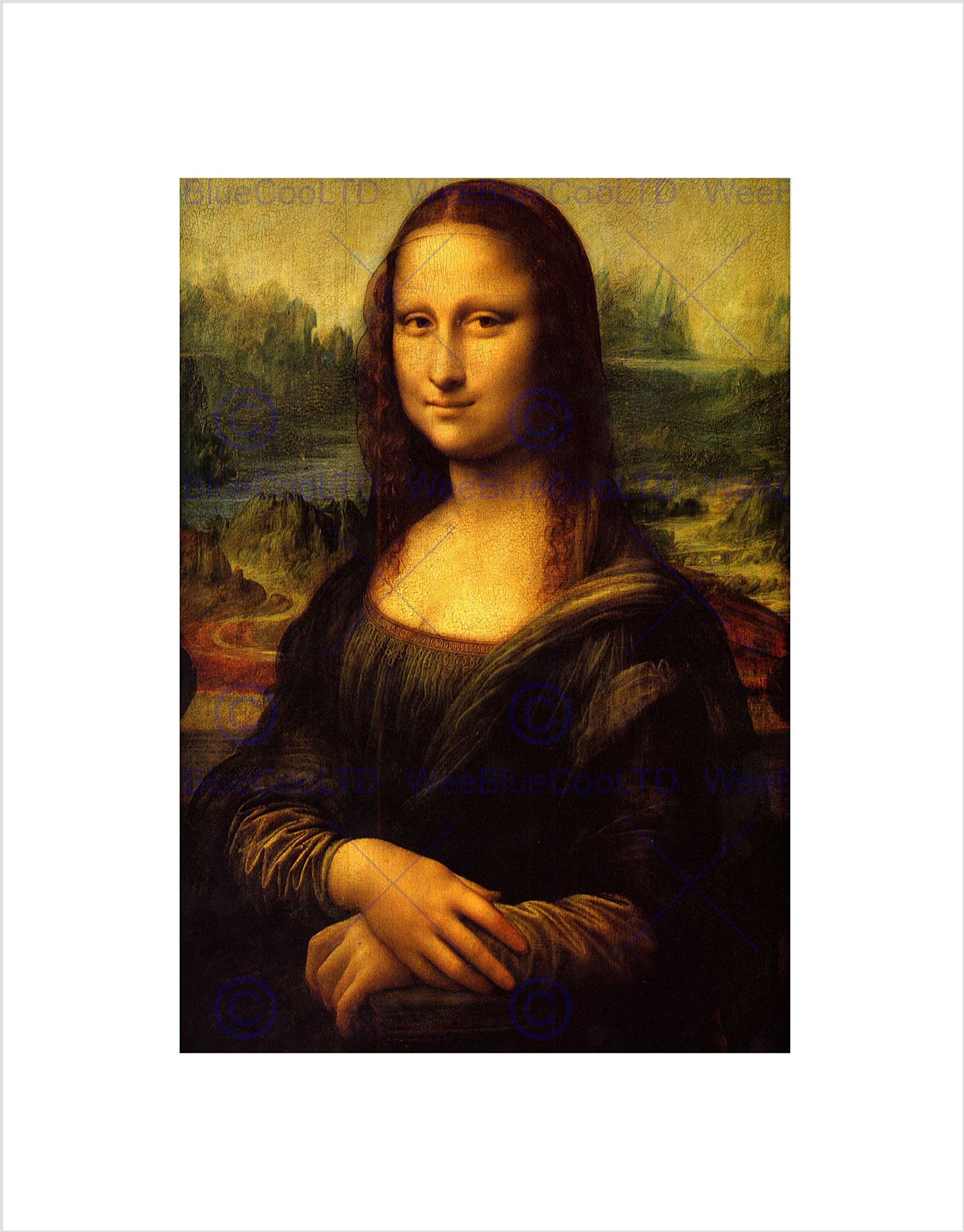 Wee Blue Coo Leonardo Da Vinci Mona Lisa Old Master Wall Art Print