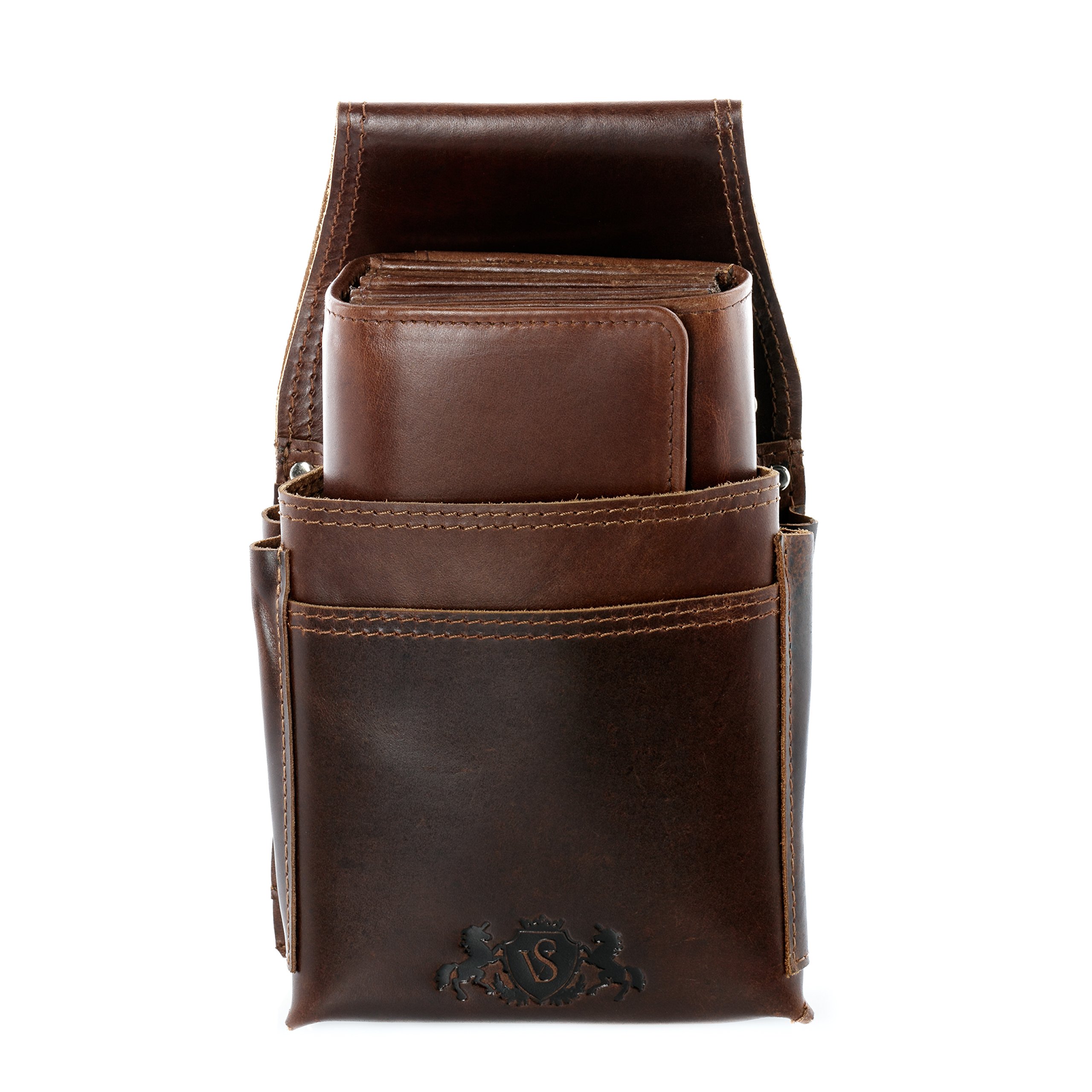 SID & VAIN Funda y Cartera para Camarero o Camarera Cuero I Mozo Billetera I Monedero Billetera Aberdeen Hecho a Mano