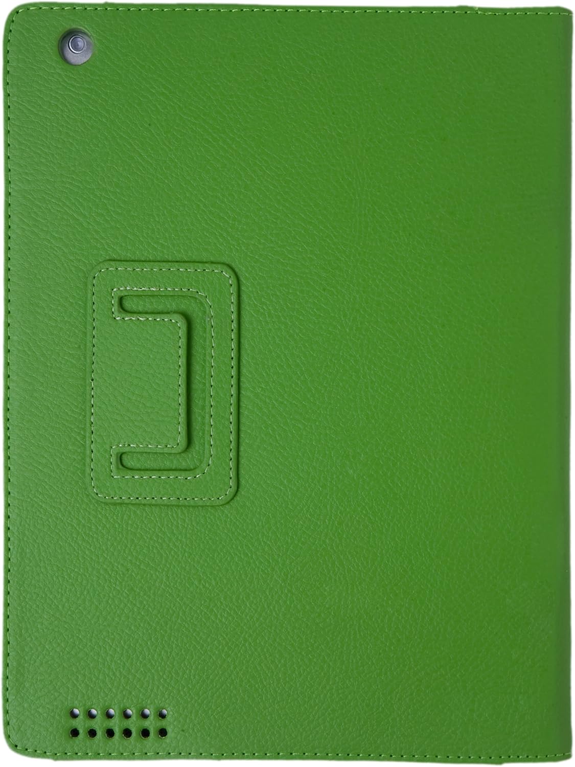 iPad 2, 3, 4 Accessory Bundle Including 1 Faux Leather Stand Case for Apple iPad 2, 3 and 4/2 Stylus Pens / 1 Screen Protector / 1 ECO-FUSED Microfiber Cleaning Cloth (Green)