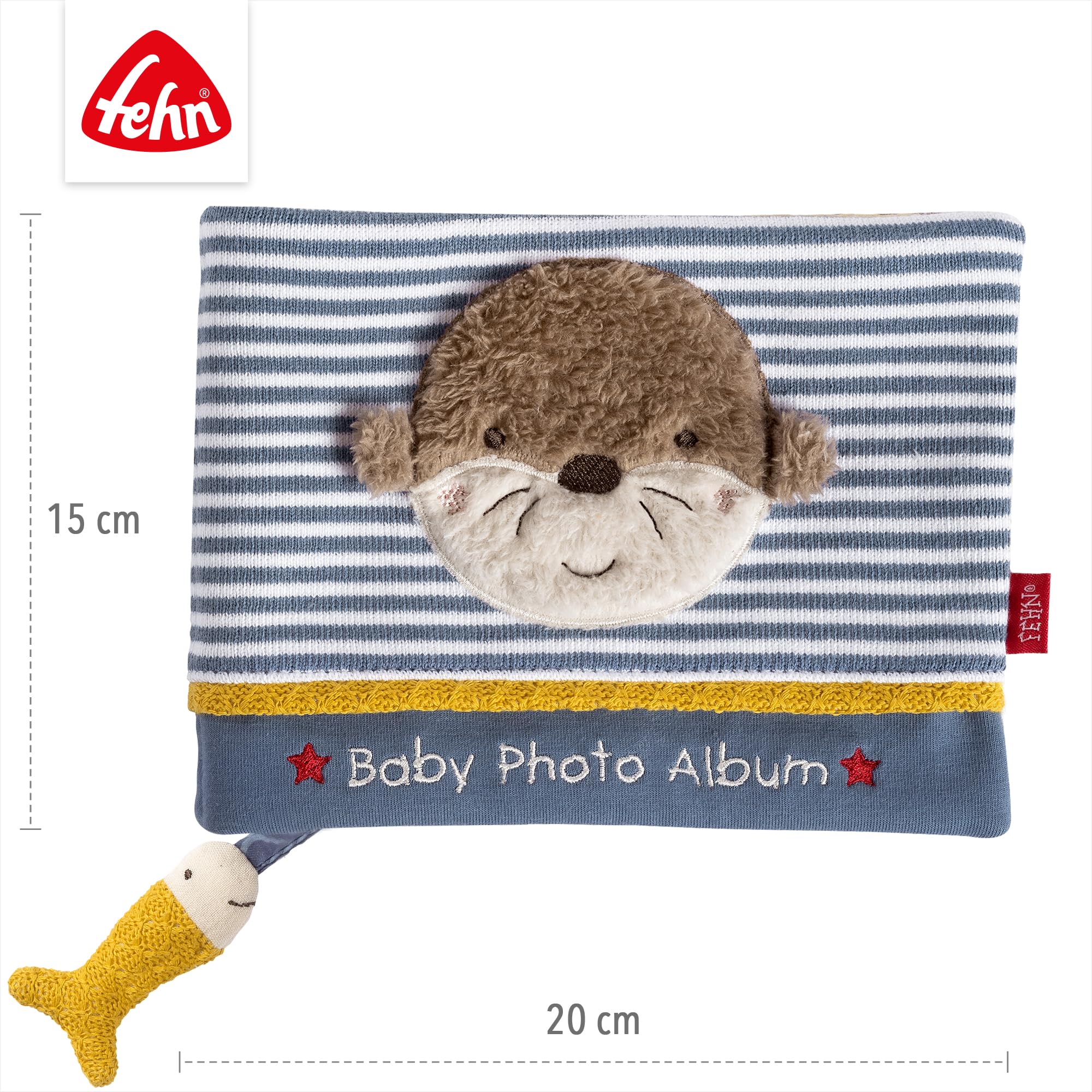 Fehn Otter photo album, Discover, explore, smell: Memorize faces and learn names by playing with the fabric photo book - Image 4