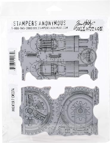 Stampers Anonymous Inventor #7, Gri, Kırmızı, Large