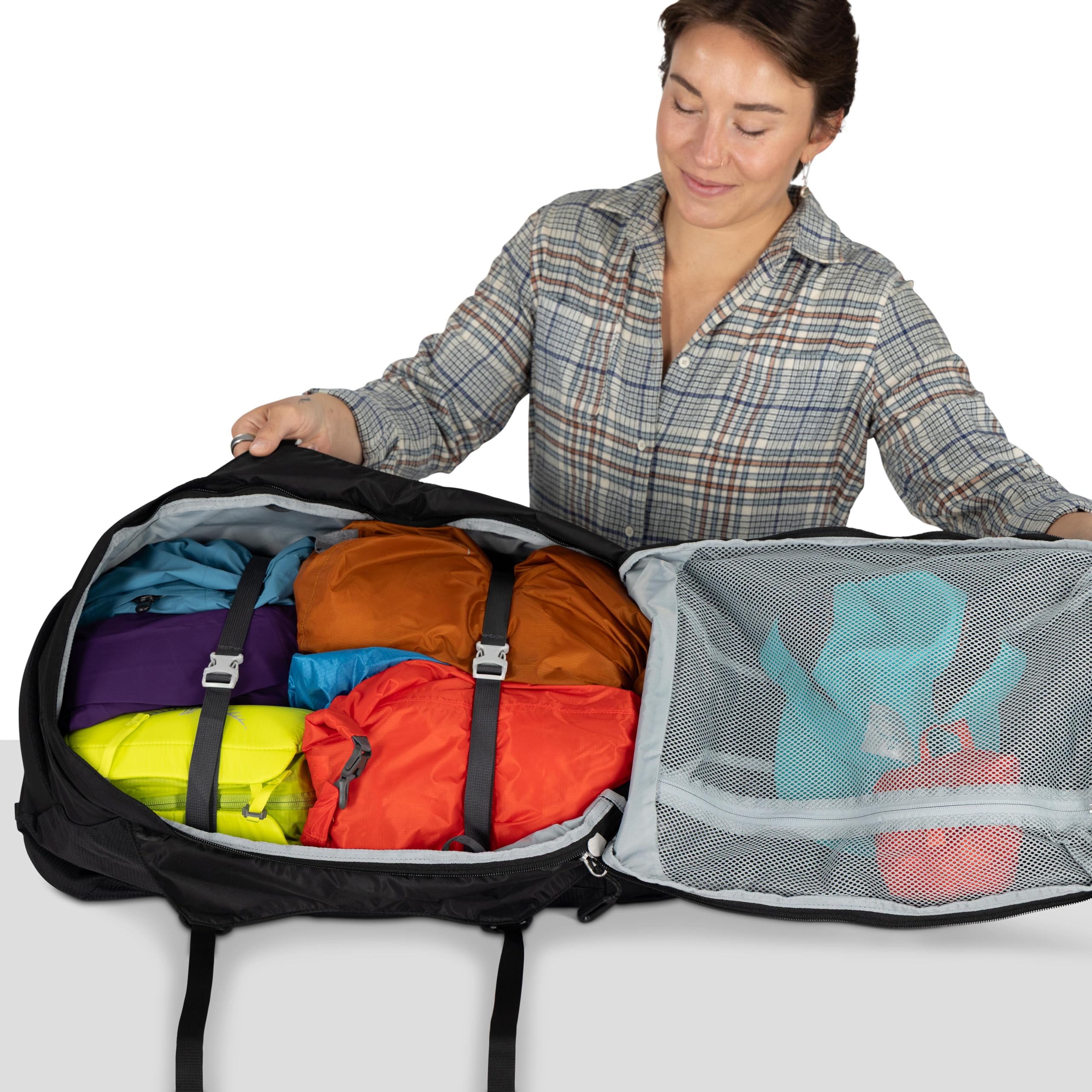 Osprey Fairview Zaino da viaggio donna, 55L, Purple Garnet
