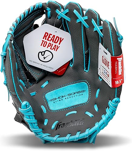 Miniatura 9 de Franklin Sports Teeball Infinite WebShok-Sorb Combo Series Guante de Fielding, 10.5 pulgadas