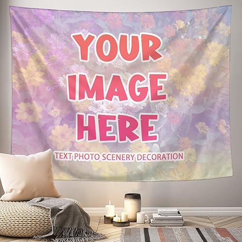 Miniatura 6 de kakapiu Tapiz personalizado, póster personalizado, diseño de tus fotos, collage, decoración para colgar en la pared, bodas, hogar, vacaciones,