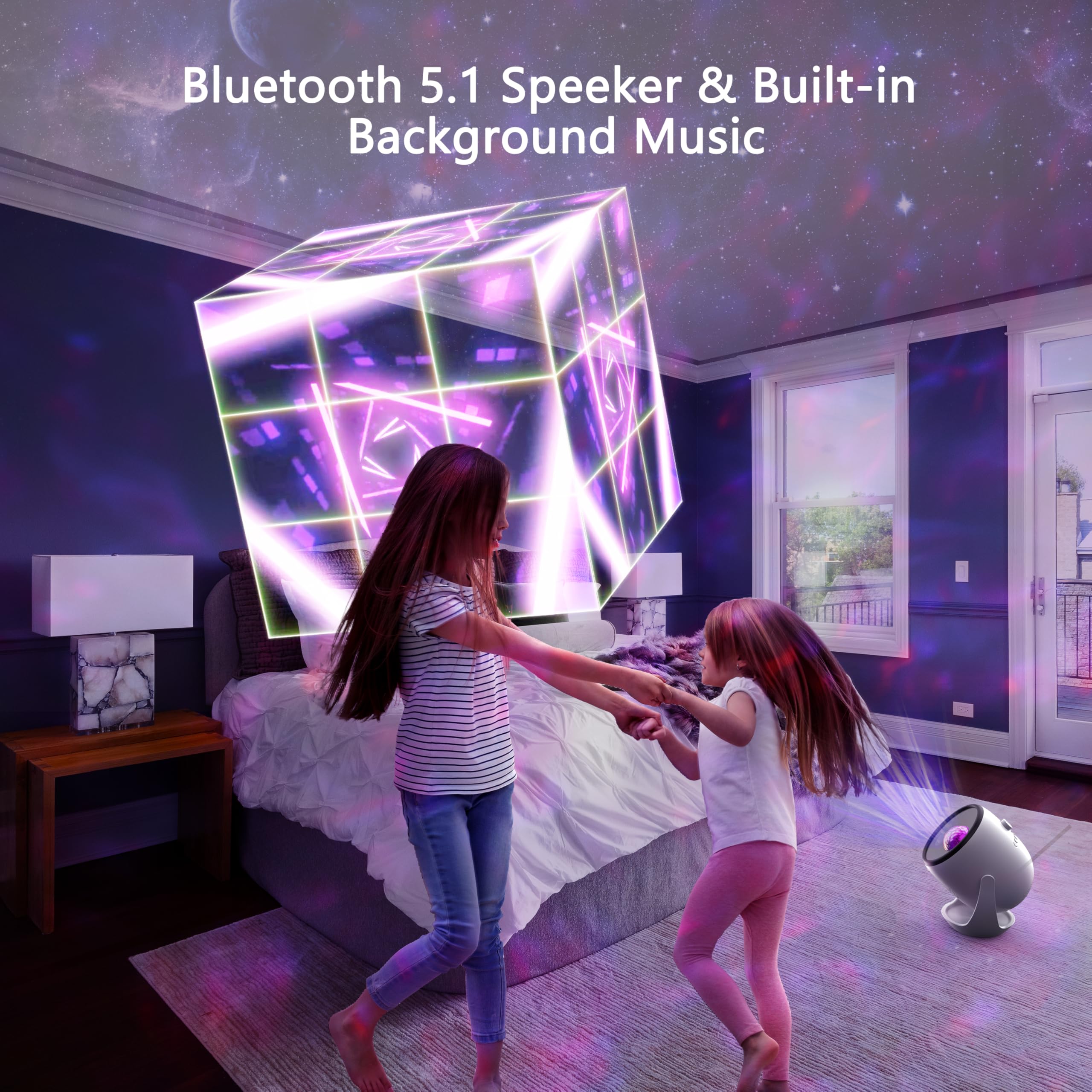 AIRIVO 3D Galaxy Projector, 3D Visual Star Projector with 90 3D