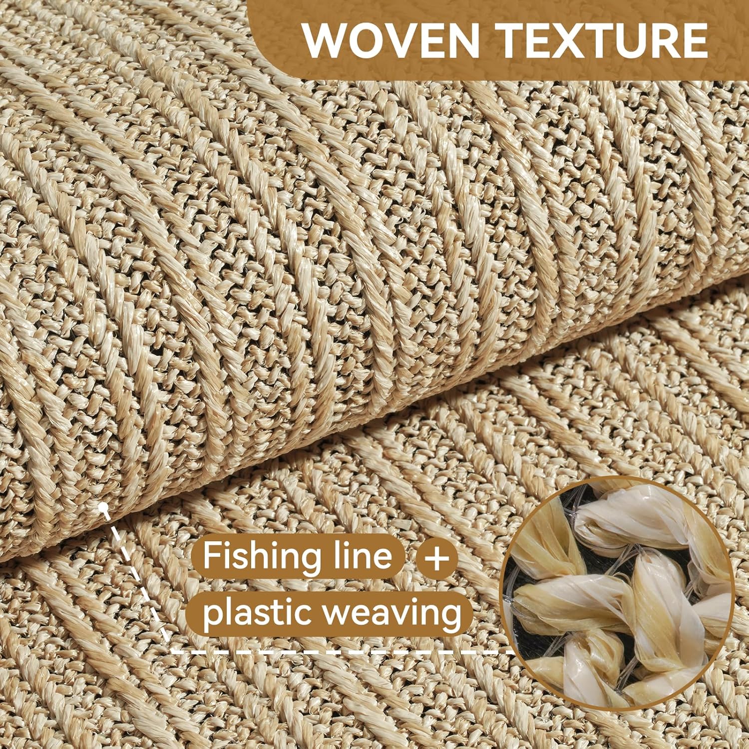 Front Door Mat 17"x30", Heavy Duty Waterproof Dirt Trapping Non-Slip Doormats, Low Profile Entrance Mats for Front Indoor/Outdoor, Brown - Image 9