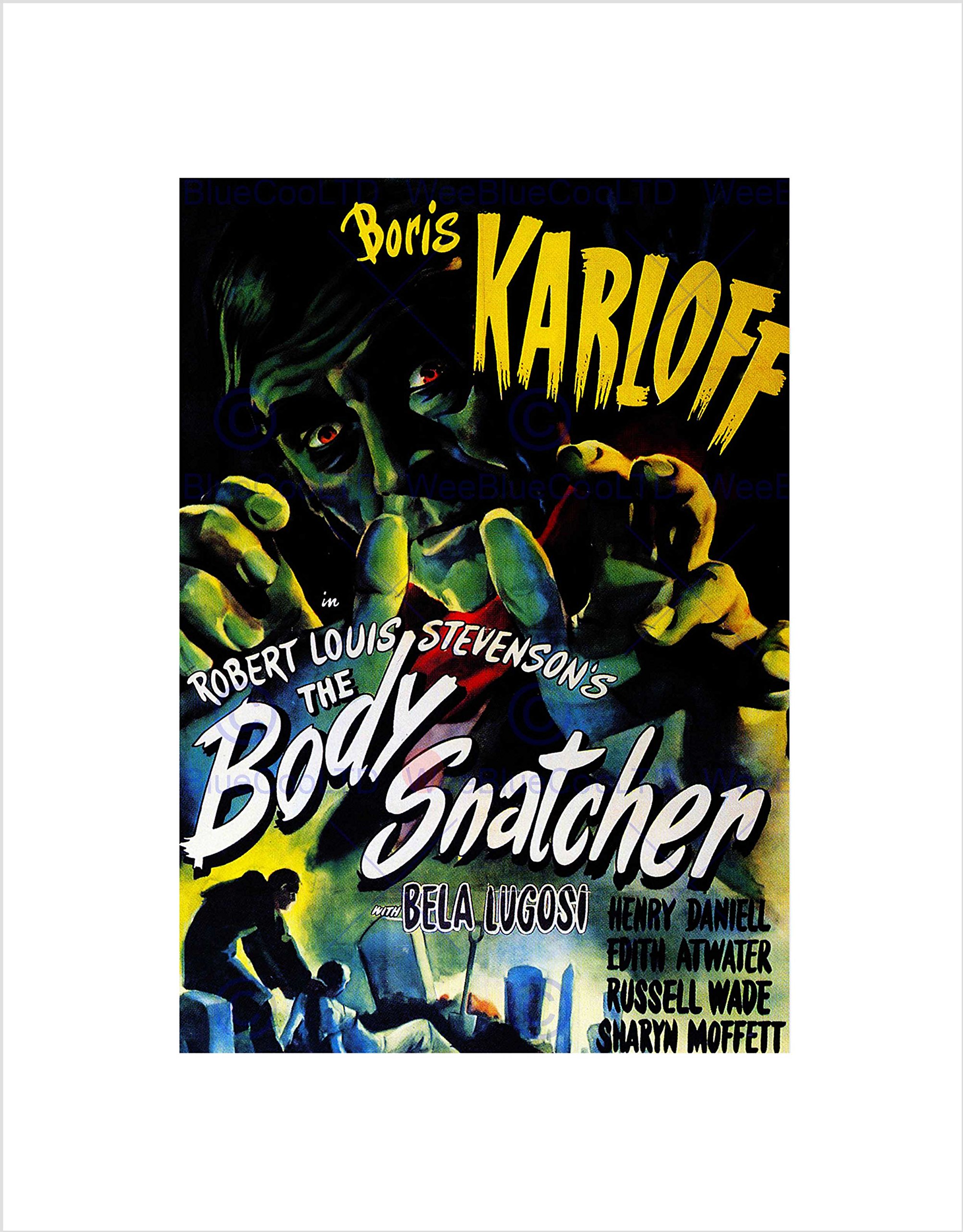Wee Blue Coo Movie Film Body Snatcher Stevenson Horror Lugosi Karloff Wall Art Print