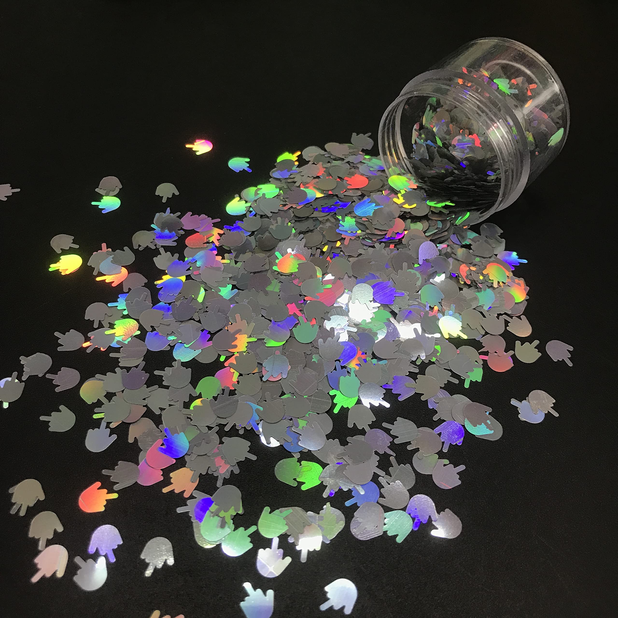 Silber-Glitzer Für Gesicht & Körper – 10 G Packung – Festival, Rave, Make-up, Nail Art – LB100