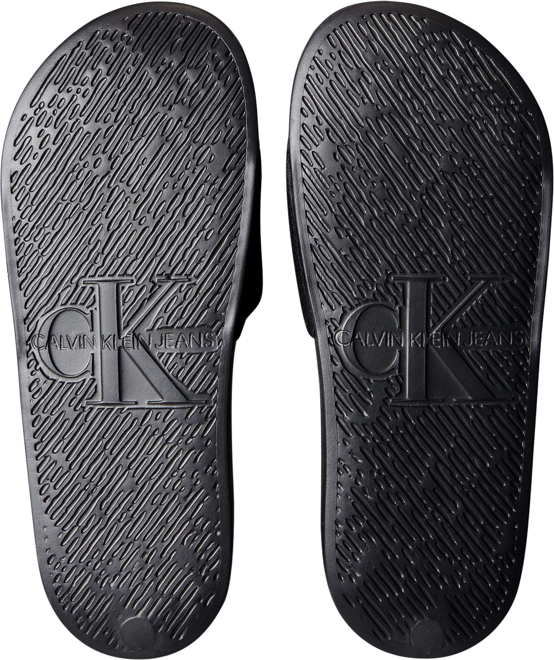 Calvin Klein Claquettes monogram Wn Logo Ck Yw0yw01967 pour femme, noir, blanc clair, 40 EU, noir et blanc clair, 40 EU