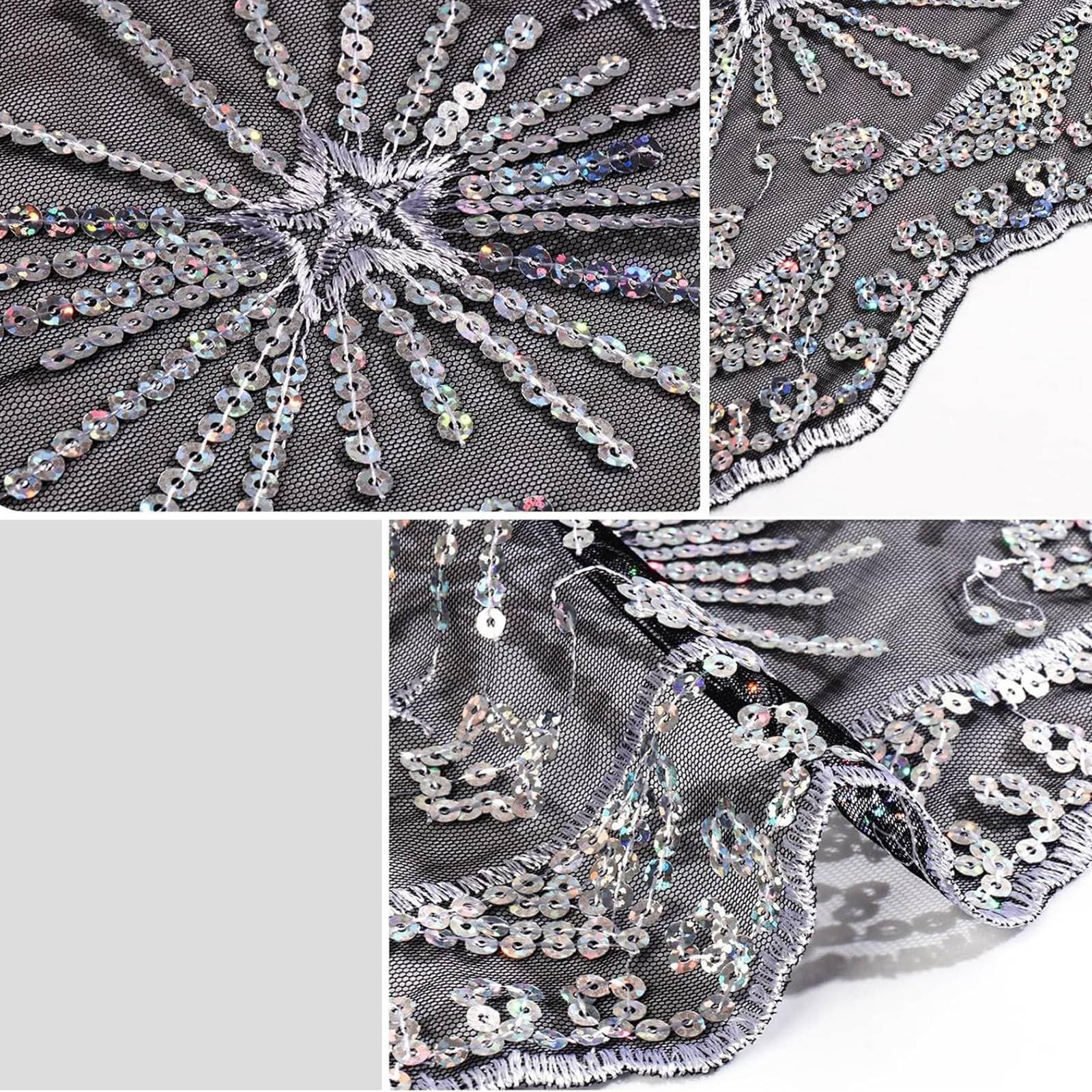 Generico Sciarpa Scialle Donna Perline Luna Stelle Sciarpe E Abiti Da Sera Mantelle Elegante Donna Stelle Serale Mantella Sposa Elegante Coperta
