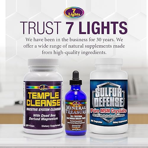 Miniatura 8 de Temple Cleanse 120 cápsulas  Oxígeno y Magnesio del Mar Muerto Limpieza de Colon Detox, alivio del estreñimiento de acción rápida, sin