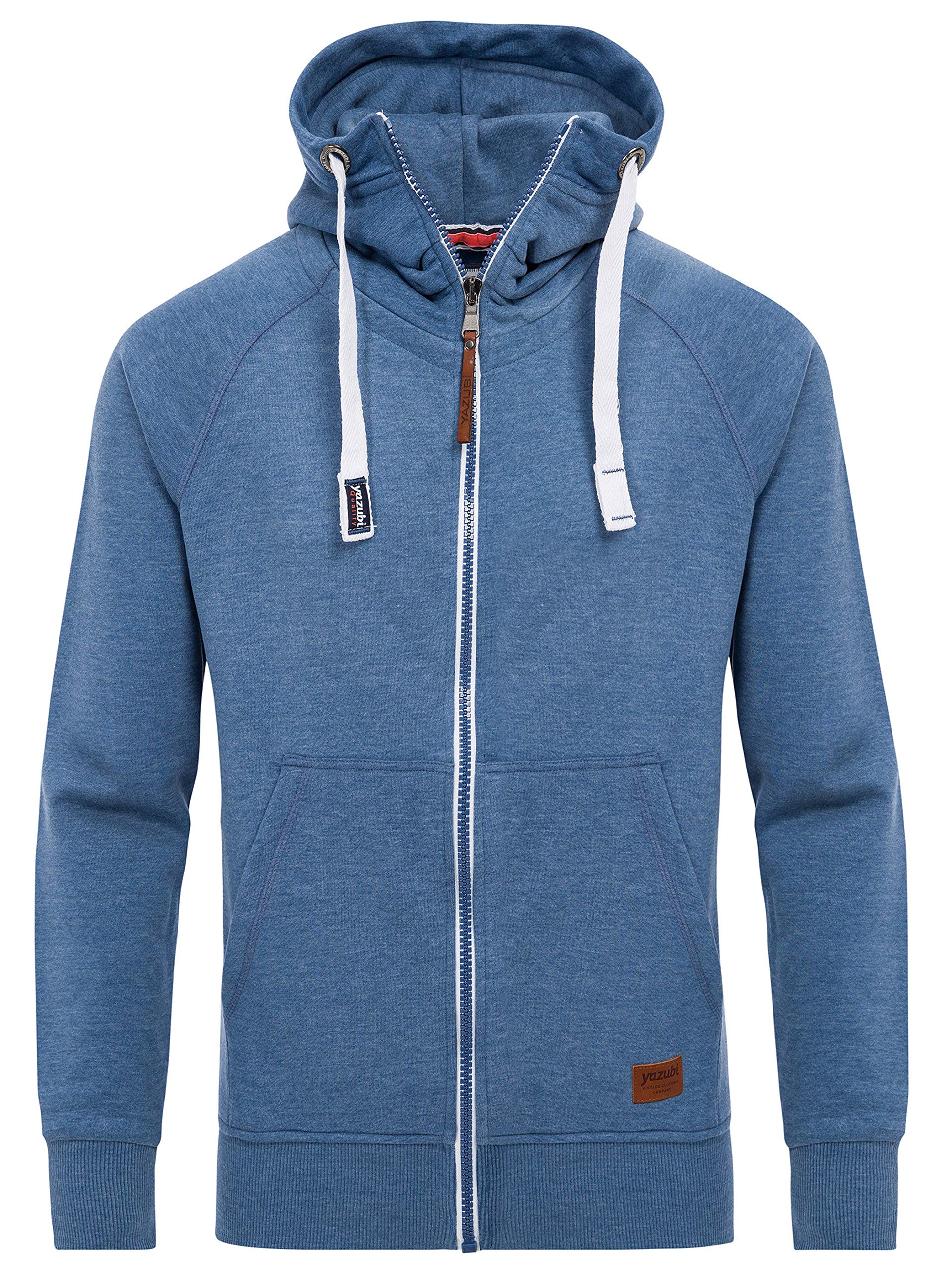Yazubi Herren Sweatjacke Hoodie mit Reißverschluss Jacob