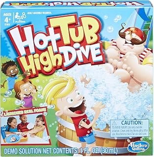 Hasbro Gaming Hot Tub High Dive Game with Bubbles for Kids Board Game for Boys and Girls Ages 4 and Up