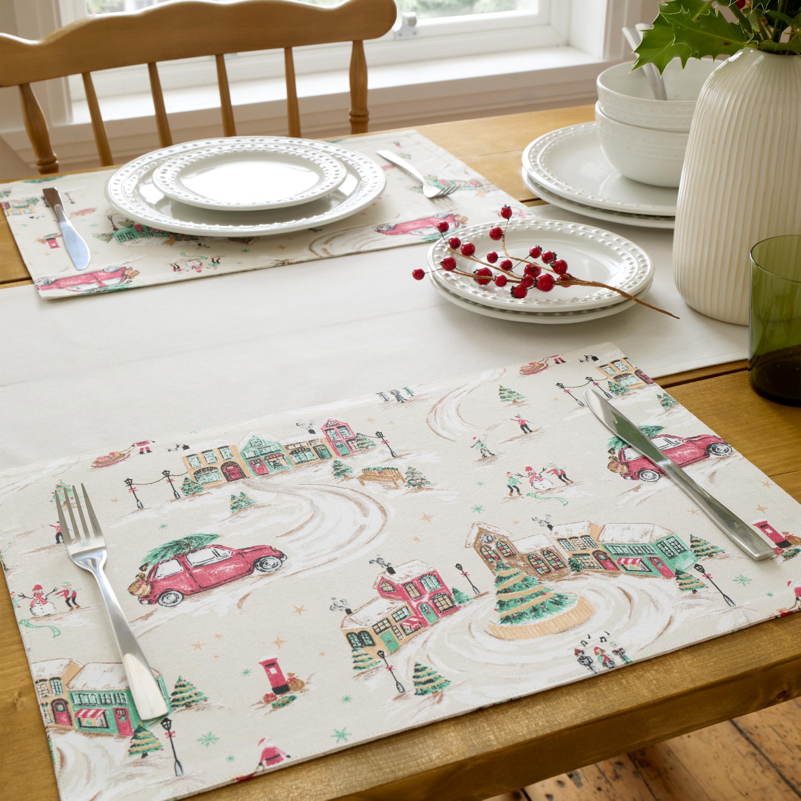 Catherine Lansfield Christmas Town Placemat 4Pk