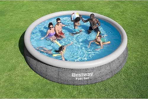 Miniatura 20 de Fast Set 10 'X 30" Set de alberca para piso Azul,Mimbre gris,https:/ www.Yaxa/dp/undefined