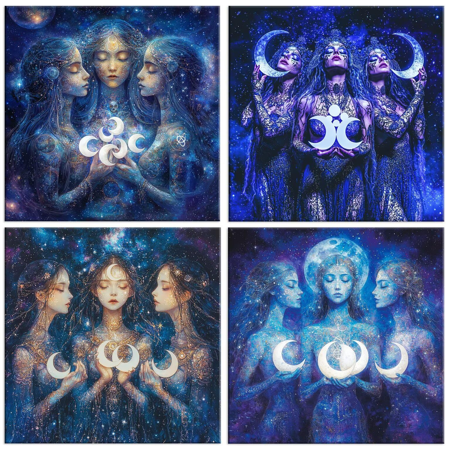 QIANLUOO Diosa de la luna 5D Kits de Pintura de Diamantes 35x35cm G-949